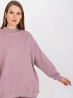 Basic oversize dusty pink sweatshirt