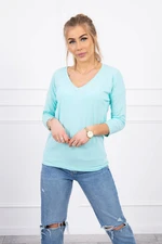 V-neck blouse mint