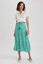 DEFACTO Crinkle Viscose Midi Skirt