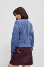 Lady's sweater in braided weave