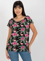 Women's Blouse with Short Sleeves Sublevel - multicolored