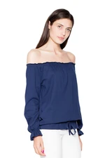 Venaton Woman's Blouse VT012 Navy Blue