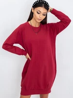 Női ruha Fashionhunters Burgundy