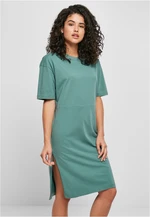 Women's dress with slit green