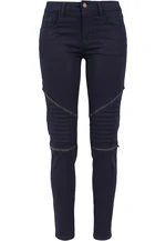 Women's Stretch Biker Pants Dark Denim