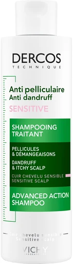 VICHY Dercos Anti-Pelliculaire Sensitive Šampón proti lupinám pre citlivú pokožku 200 ml