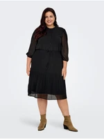 Black women's pleated dress ONLY CARMAKOMA Piona - Women