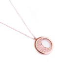 VUCH Rose gold moon pendant