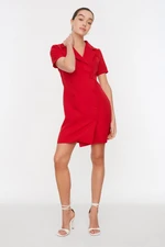 Trendyol Red Jacket Mini Woven Button Detailed Woven Dress