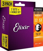 Elixir Nanoweb Light Acoustic Guitar Struny pre akustickú gitaru