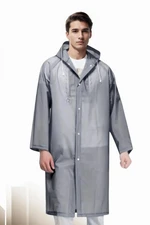 89028 Dewberry Waterproof Windproof Mens Raincoat-GREY