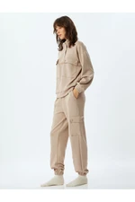 Koton Jogger Pajama Bottoms with Cargo Pocket Knit