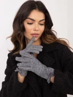 Grey women's gloves