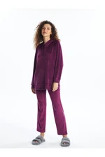 LC Waikiki Lw - Elastic Waist Plain Velvet Women's Pajama Bottoms