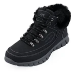 Women's winter shoes with alpine fur for ALPINE PRO CORMA black