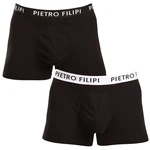 2PACK Men's Boxer Shorts Pietro Filipi Black