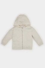 DEFACTO Baby Girl Hooded Basic Plain Zipper Sweatshirt