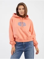 Diesel Mikina - F-REGGY-HOOD-E2 SWEAT-SHIRT oranžová