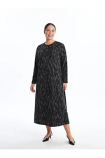 LC Waikiki Crew Neck Patterned Women's Dress