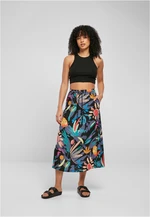 Women's viscose midi skirt blackfruit