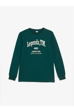 LC Waikiki Crew Neck Printed Long Sleeve Boys' T-Shirt