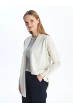 LC Waikiki Shawl Collar Plain Long Sleeve Women's Knitwear Cardigan