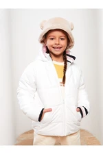 LC Waikiki Basic Girl's Puffer Coat with Hood