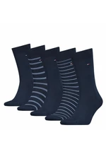 Tommy Hilfiger Ponožky - TH MEN SOCK 5P GIFTBOX STRIPES modré