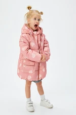 Koton Baby Girl Pink Patterned Coat