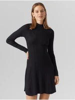 Black women's sweater dress VERO MODA Sally - Women