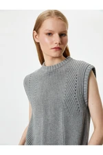 Koton Knit Jumper Crew Neck Sleeveless