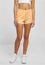 Dámské organické Interlock Retro Hotpants paleoranžová/bílá písková