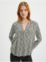 Orsay Black & White Ladies Patterned Blouse - Women