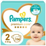 PAMPERS Premium Care plienky vel.2, 4-8 kg, 136 ks