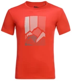 Jack Wolfskin Pánské funkční tričko Peak Graphic T M L, strong red