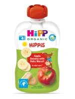 HiPP HiPPiS BIO Jablko, banán a Baby sušenky 100 g, 4m+