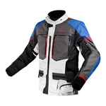 Pánská moto bunda LS2 Norway Blue Black Grey Red  modrá/černá/šedá/červená  L