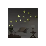 Sada 12 v tme svietiacich 3D samolepiek Ambiance Butterflies