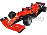 Ferrari SF21 55 Carlos Sainz Formula One F1 Car "Ferrari Racing" Series 1/18 Diecast Model Car by Bburago