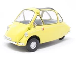 Heinkel Trojan LHD Bubble Car Yellow 1/18 Diecast Model Car by Oxford Diecast