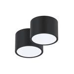 LED stropné svietidlo IMMAX NEO sada 2x RONDATE SMART 15cm 12W Zigbee 3.0 + DO (07023L-15BD) čierne sada stropných svietidiel • LED technológia • stmi