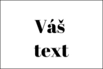 Magnet Váš text, 8x5 cm