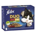 FELIX Fantastic Multipack 6(12x85g) hovädzie a hydina so zel. fazuľ./ jahňacie a kura s rajčinami/ morka a kačica s mrkvou v želé