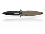 Zatvárací nôž Z400 G10 Liner Lock ANV® - farba rukoväte: Olive Green, DLC čierna čepeľ (Farba: Olive Green , Varianta: Čierna čepeľ - DLC)
