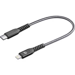 Cellularline #####USB-Kabel USB 2.0 #####USB-C™ Stecker, #####Apple Lightning Stecker  0.15 m čierna