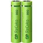 GP Batteries ReCyko+ HR03 mikrotužkový akumulátor typu AAA  Ni-MH 950 mAh 1.2 V 2 ks