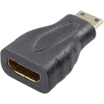 SpeaKa Professional SP-7869908 HDMI adaptér [1x HDMI zástrčka C Mini - 1x HDMI zásuvka] čierna pozlátené kontakty