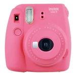Digitálny fotoaparát Fujifilm Instax mini 9 Clear ružový instantný fotoaparát s okamžitou tlačou • objektív: 2 komponenty, 2 elementy, f = 60 mm, 1 : 