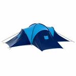 Waterproof Camping Tent 6~9 Persons Tunnel Tent Large Family Tent For Camping Hiking Travel Blue