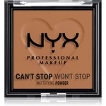 NYX Professional Makeup Can't Stop Won't Stop Mattifying Powder matující pudr odstín 08 Mocha 6 g